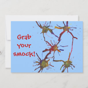 Attrape ta fumée ! Peindre les invitations d'anniv