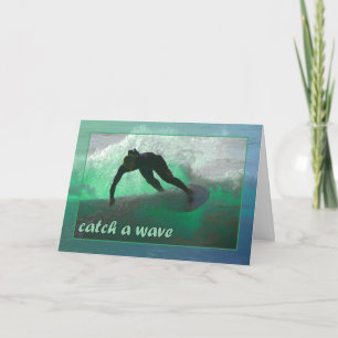 Attrape une vague ! Carte d'anniversaire