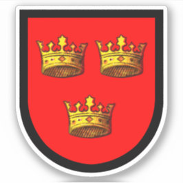 Attributed Arms of St. Etheldreda (Audrey) - 1 Up Aufkleber