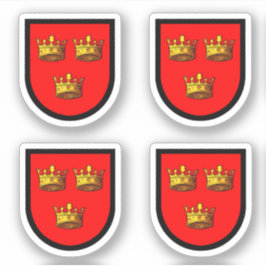 Attributed Arms of St. Etheldreda (Audrey) - 4-Up Aufkleber