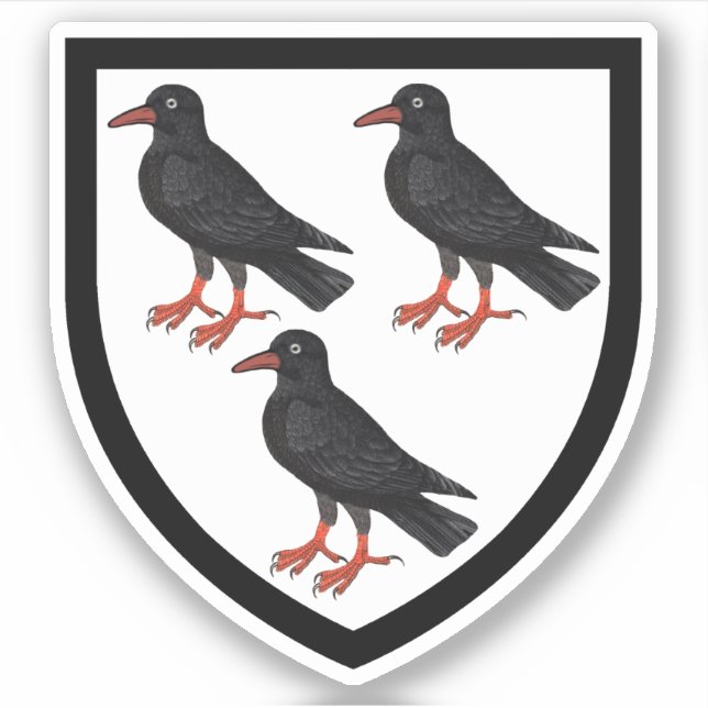 Attributes Arms of St. Thomas Becket - 1Up White Aufkleber (Vorderseite)