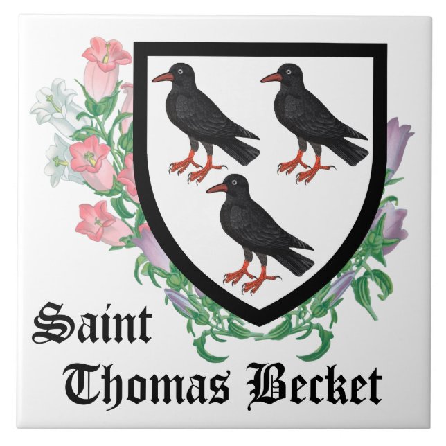 Attributes Arms of St. Thomas Becket Fliese (Vorderseite)