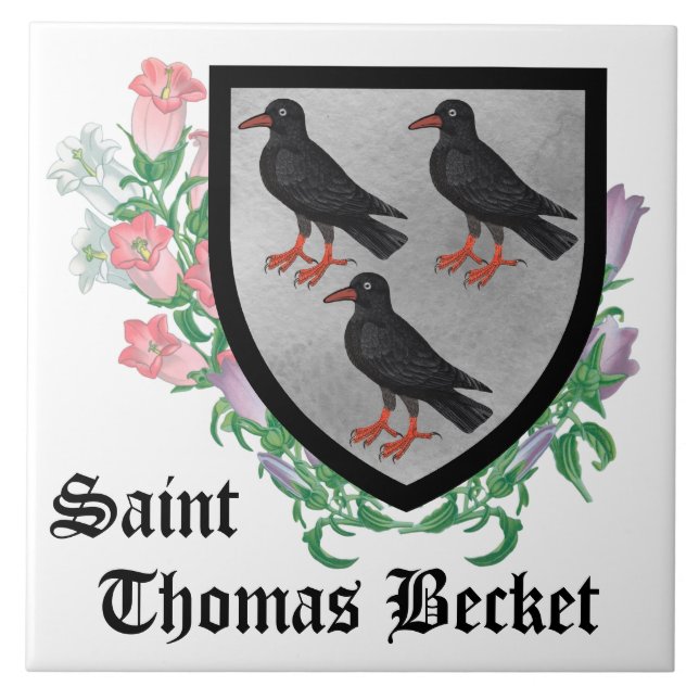 Attributes Arms of St. Thomas Becket Fliese (Vorderseite)