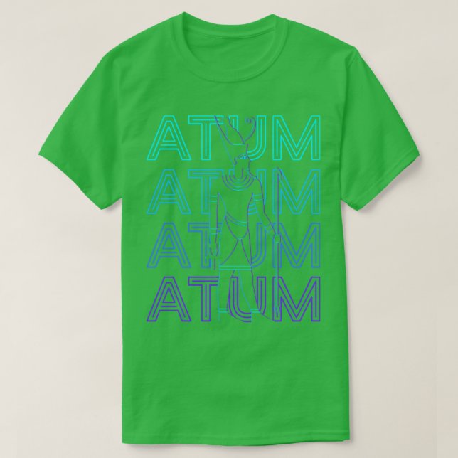 Atum ägyptischer Gott alt Ägypten Retro Atum Gesch T-Shirt (Design vorne)