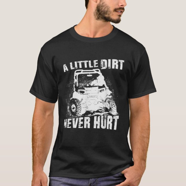 ATV 4 Wheel UTV Muddin Trail Riding Dirt Niemals H T-Shirt (Vorderseite)