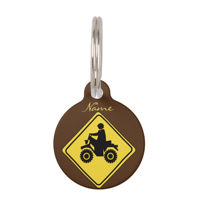 ATV Mudding Sign Thunder_Cove Haustiermarke (Vorderseite)