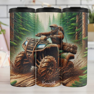 ATV Off-Road: Muddy Forest Adventure Thermosbecher