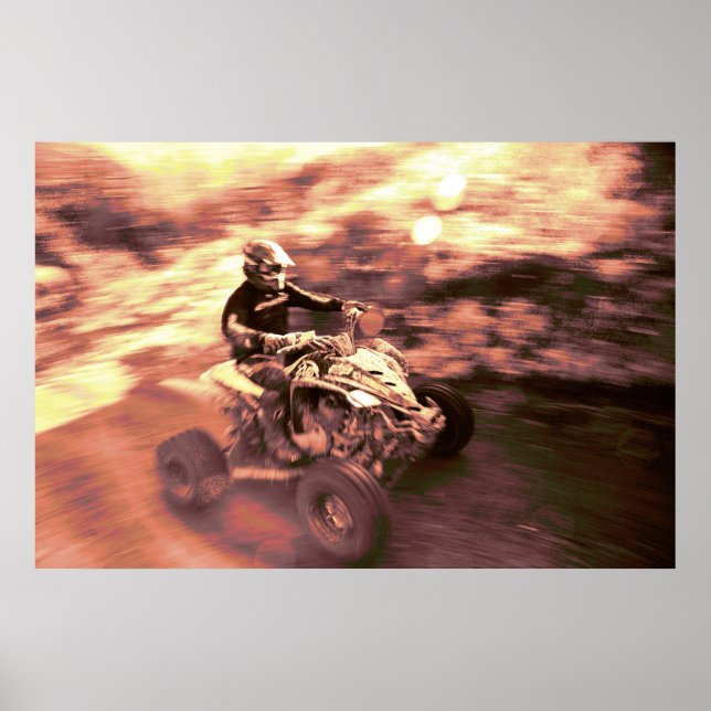 ATV Offroad-Rennbahn Poster (Vorne)