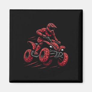 Atv Quad 4 Wheeler Bike Herz Atv Rider Boys Mens Magnet