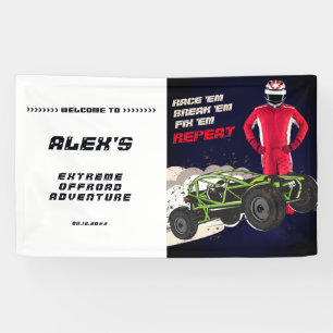 ATV UTV Offroad Extreme Car Adventure Club Willkom Banner