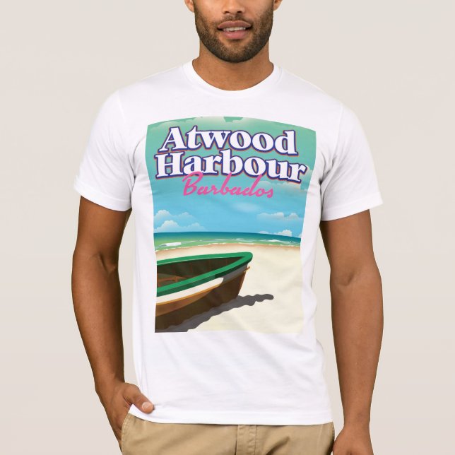 Atwood Harbour Bahamas Reiseplakat T-Shirt (Vorderseite)