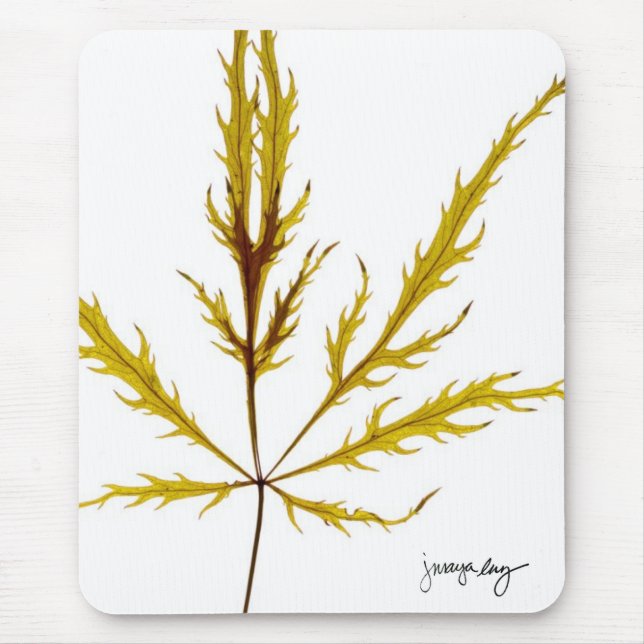 "Ätzte Blatt" durch J. Maya Luz Mousepad (Vorne)