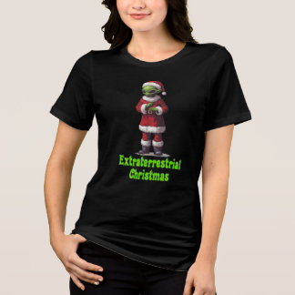 Auβerirdisches Weihnachten Tri-Blend Shirt