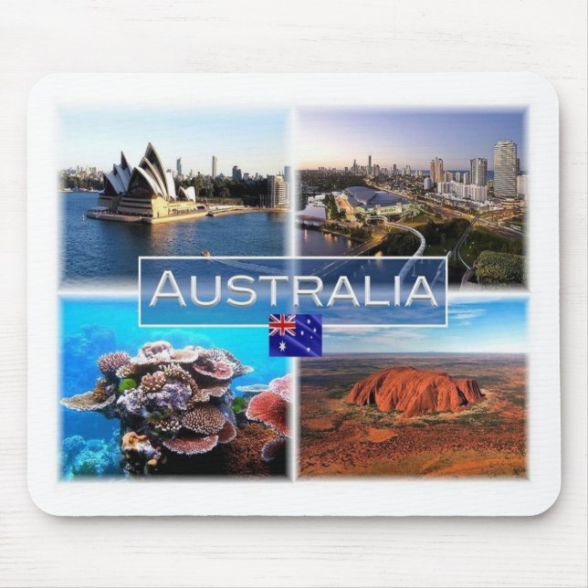 AU Australia - Sydney - Opernhaus - Goldküste Mousepad (Vorne)