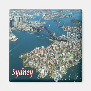 AU - Australien - Sydney - Hafenbrücke aus dem Flu Magnet