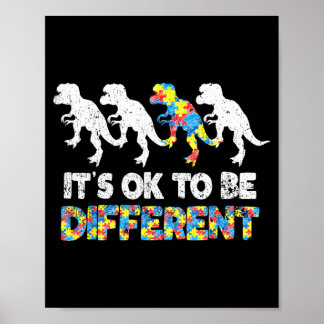 Au Bewusstseinsdinosaurier-Geschenk Sei anders Poster