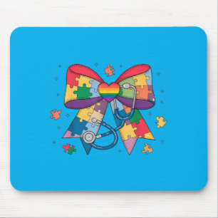 Au-Bewusstseinsmonat Krankenschwester Coquette-Bog Mousepad