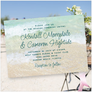 Au bord de la mer Faire-part de mariage