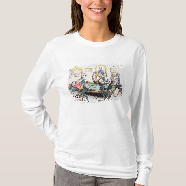 Au Cercle Imperial Une Partie de Billard T-Shirt (Vorderseite)