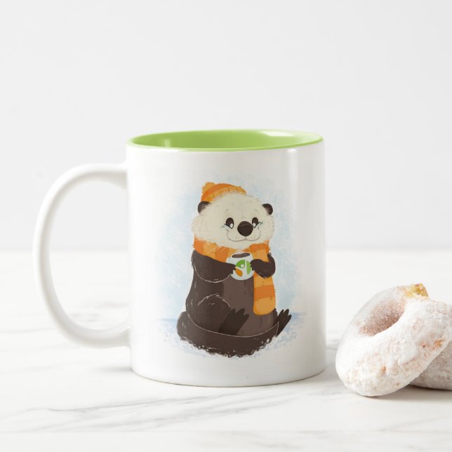 Au delà de la tasse coeliaque de loutre de (Avec donut)