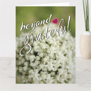 Au-delà Grateful Merci Cartes