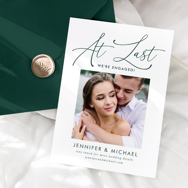 Au Dernier Faire-part de Fiançailles de photos de  (Créateur téléchargé)