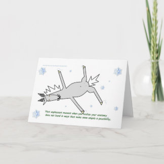 Au-dessus de la carte de voeux de Noël de barrière