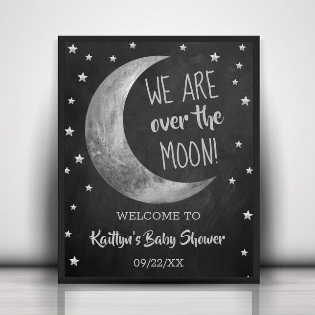 Au-Dessus De La Lune | AFFICHE DE BIENVENUE BABY S (Créateur téléchargé)