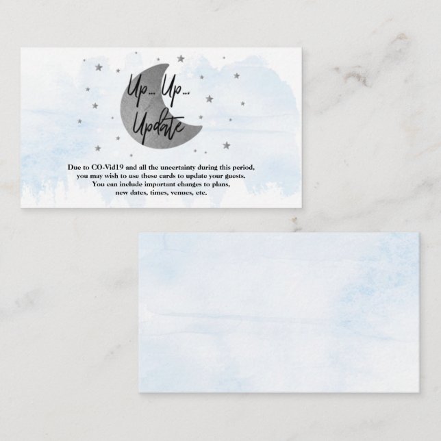 Au-Dessus De La Lune | Cartes de mise à jour du Ba (Devant / Derrière)