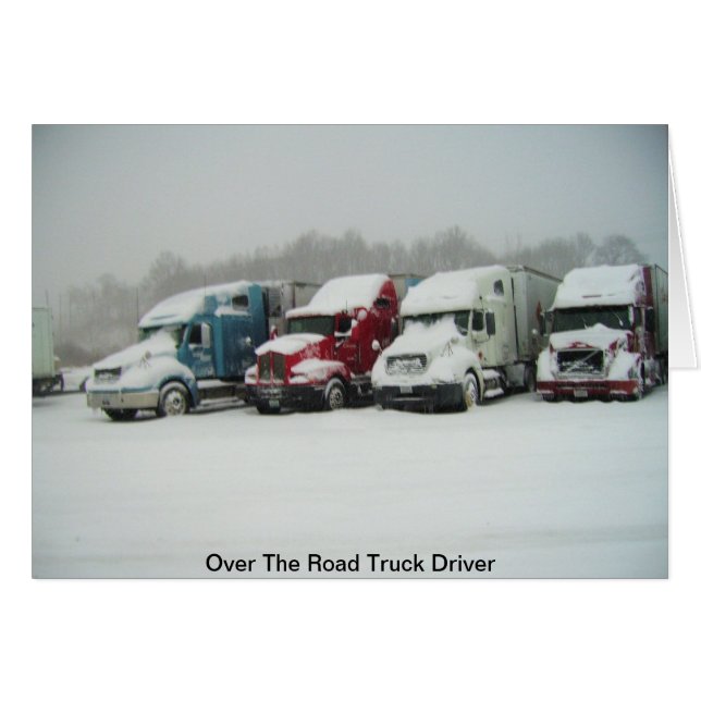 Au-dessus du conducteur de camion routier (Devant horizontal)