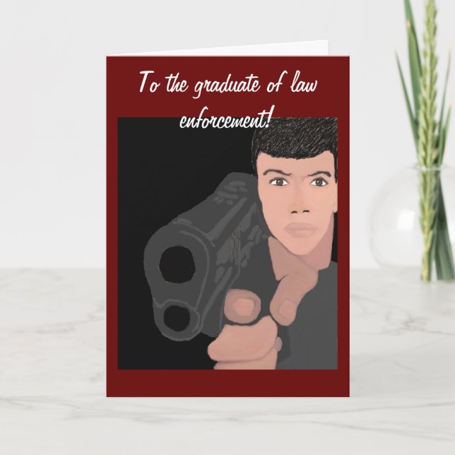 Au diplômé de la carte d'application de la loi (Devant)
