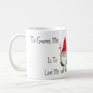 Au gnome je doit m'aimer tasse de bande dessinée