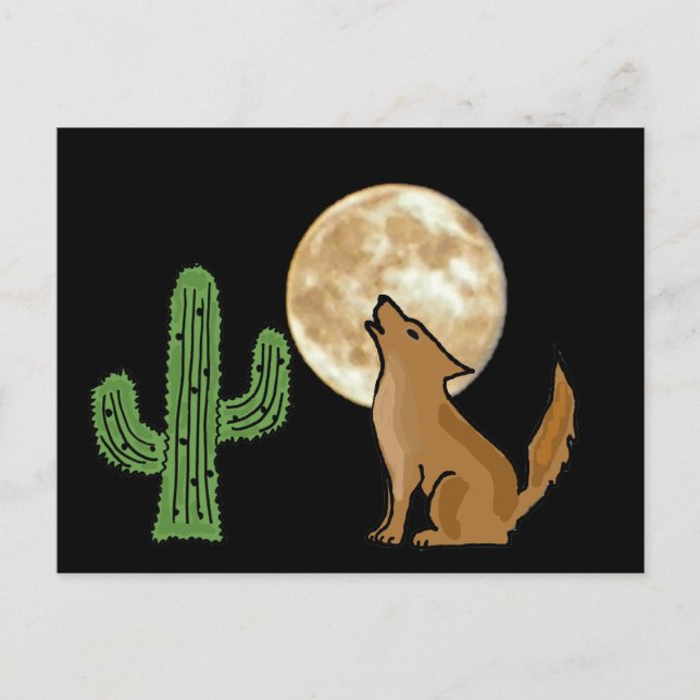AU - Howling Coyote Postkarte (Vorderseite)