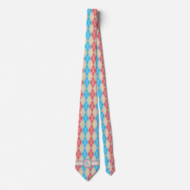 Au Jacquard de plage Cravate des hommes (Devant)