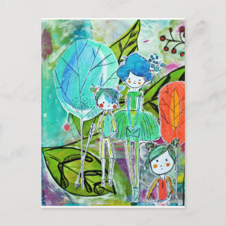 Au jardin postkarte