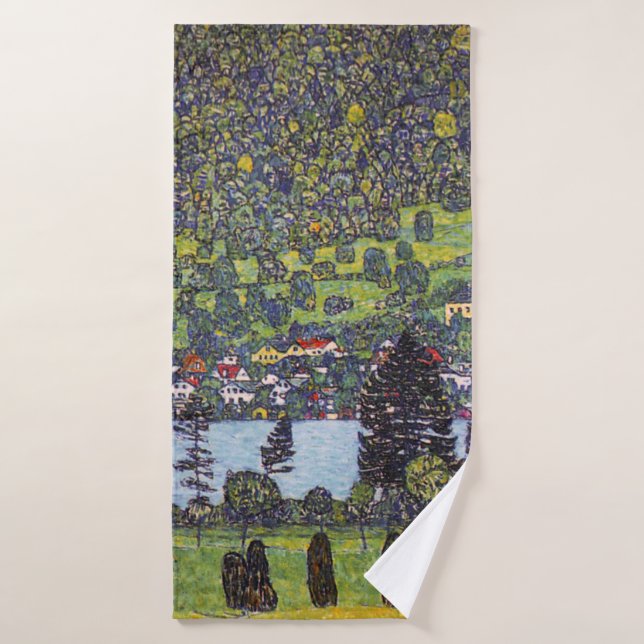 Au Lac Atter, Gustav Klimt (Serviette de bain)