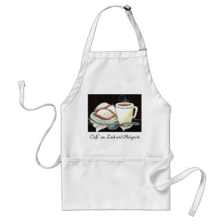 Au Lait de Cafe et tablier de Beignets