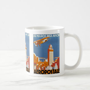 Au Maroc Gleichheit Avion Kaffeetasse