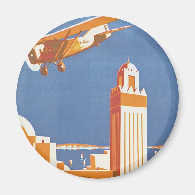 Au Maroc Par Avion Magnet (Vorne)