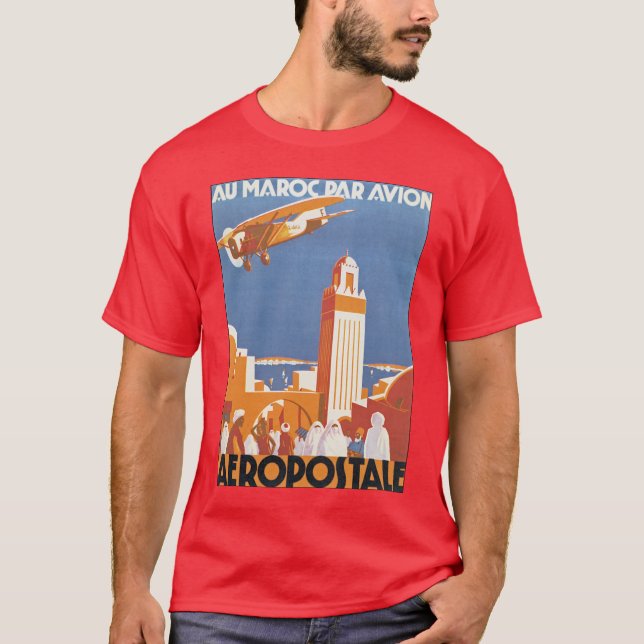 Au Maroc Par Avion T-Shirt (Vorderseite)