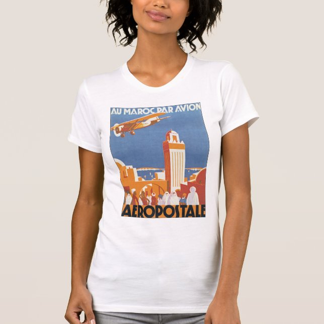 Au Maroc Par Avion T-Shirt (Vorderseite)
