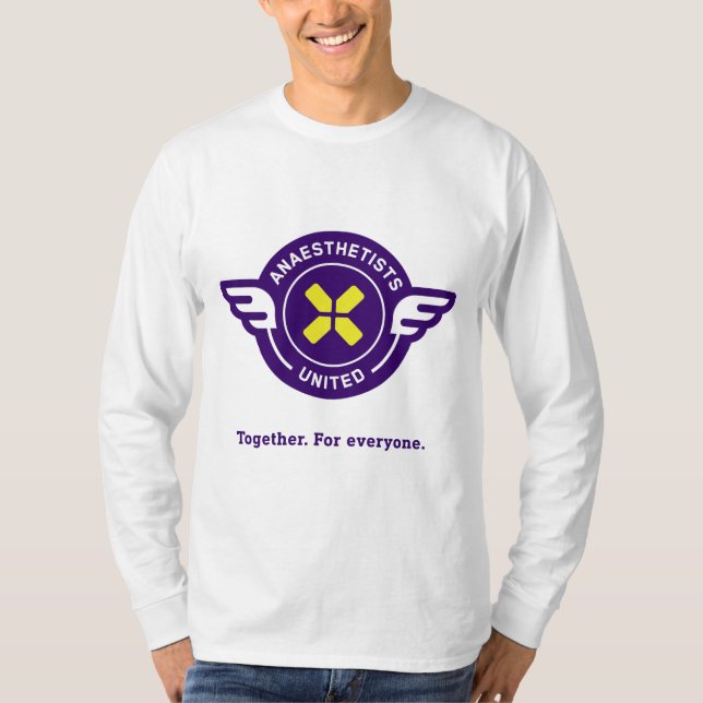AU mens Langarm-Shirt T-Shirt (Vorderseite)