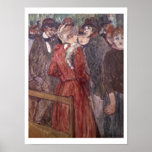Au Moulin de la Galette, 1891 (w/c und gouache) Poster
