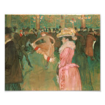Au Moulin Rouge par Toulouse-Lautrec - Poster