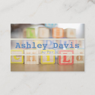Au Pair-Visitenkarten Visitenkarte