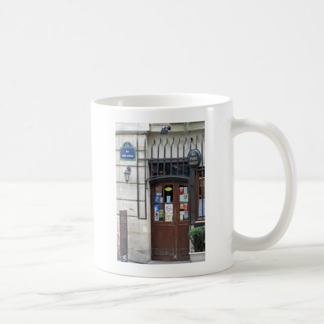 Au Port Salut ~ Paris France Storefront Kaffeetasse (Rechts)