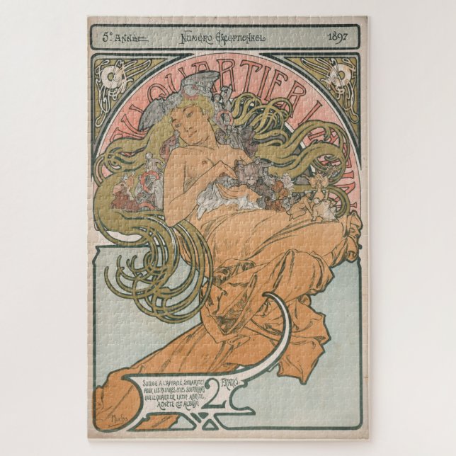 Au Quartier Latin (1897) - Alphonse Mucha (Vertikal)
