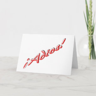 Au revoir carte