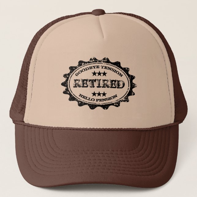 Au revoir casquette de retraite de pension de (Devant)