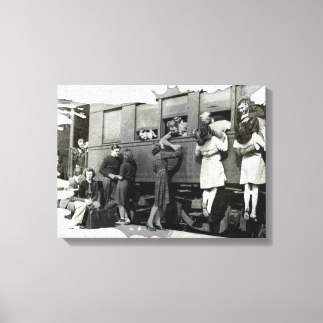 Au revoir Kiss | Toile (Recto)